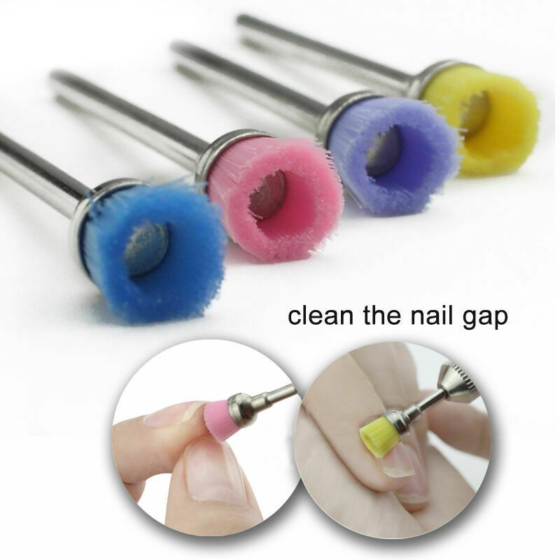 Ceramic Nail Drill Bit Brushes Special Head Clean Brush Head Nail Polishing Brush Ash Dust Brush Nail Art Cleaning Tool TSLM1