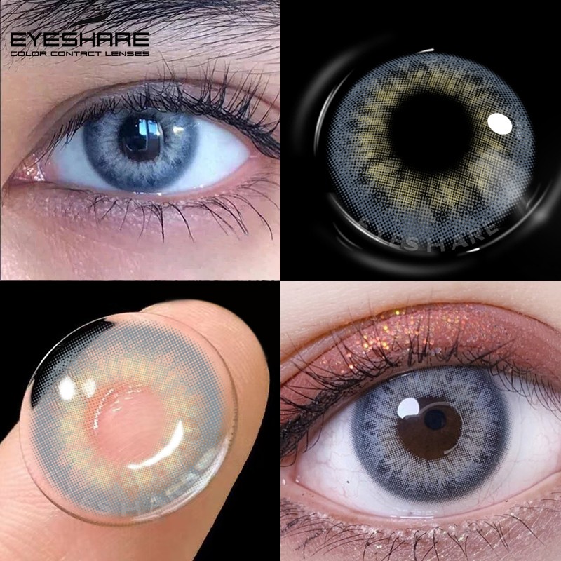 EYESHARE Eye Contact Lenses 2pcs/pair Household GlassBall Colored Contact Lenses Eye Cosmetic Colored Contact Lenses Beauty Eye Makeup