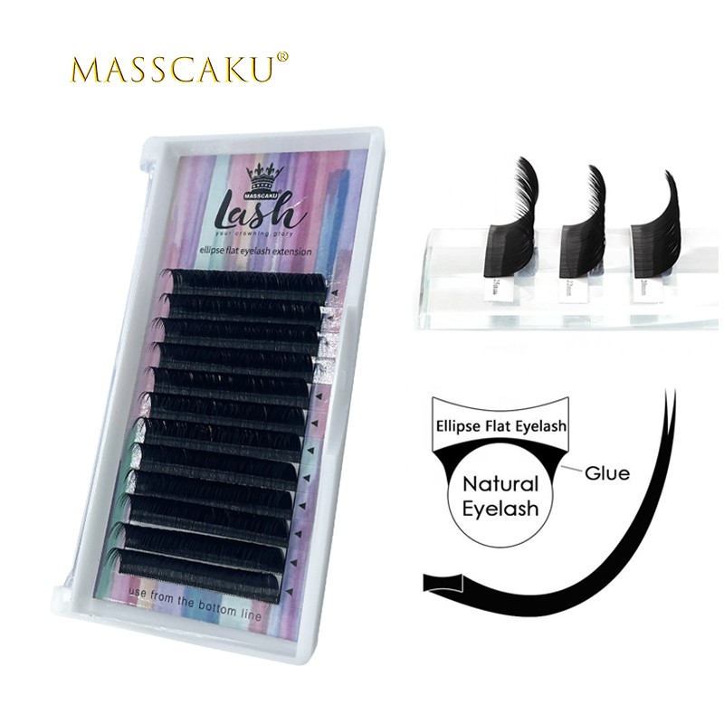 High Quality C/D Curl Faux Mink Softness False Mink Volume Lashes Flat Matte Individual Eyelashes Lash Salon and Make up