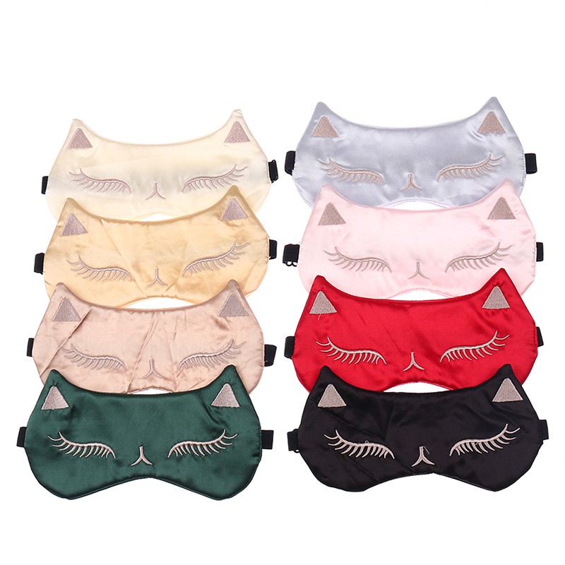 Soft Portable Eye Mask Fast Sleep Eyeshade Cover Eye Masks Shade Patch Women Men Blindfold Travel Sleep