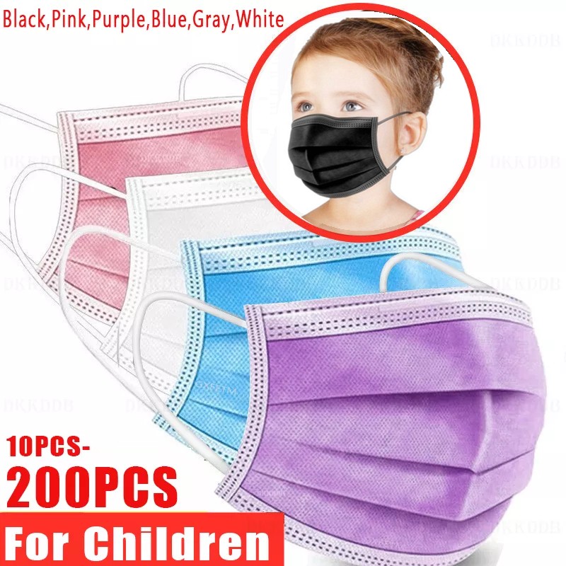 Disposable children face masks 3 ply protective kids mouth mask jetable breathing mask mascarillas quiurgicas gay niños