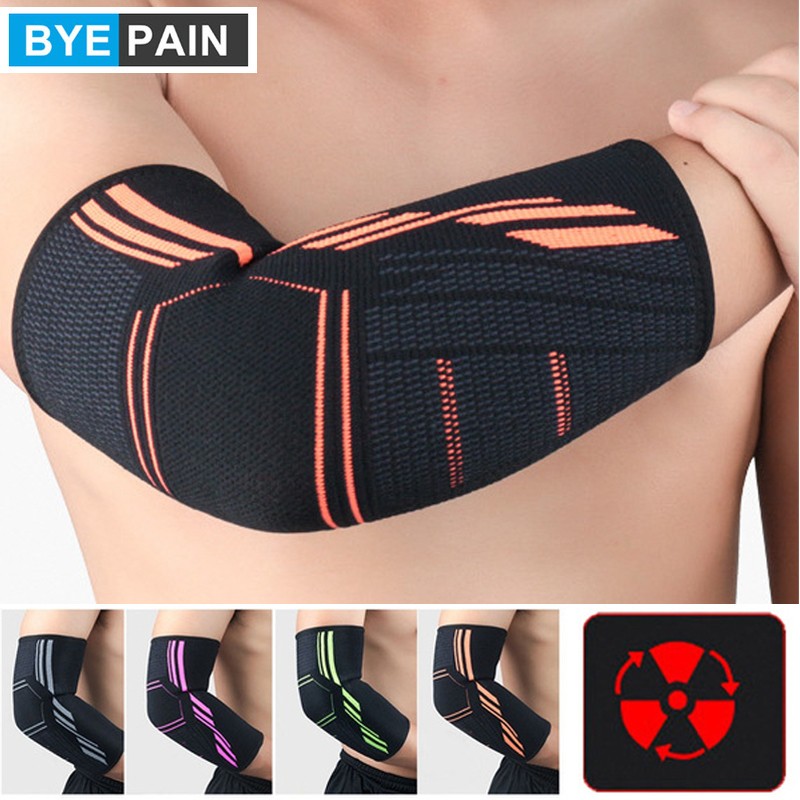 1PC Elbow Brace Fitness Compression Support Sleeve for Tendonitis, Tennis Elbow, Golf Elbow Therapy, Reduce Joint Pain