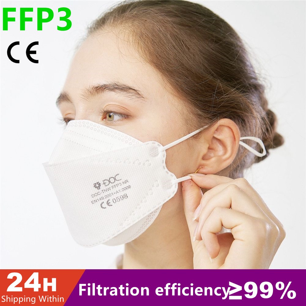 10/20/25/50/100pcs FFP3 Protective Face Mouth Mask CE Reusable Anti-dust Safety Unisex Mask mascarilla fpp3 homology ada PM2.5