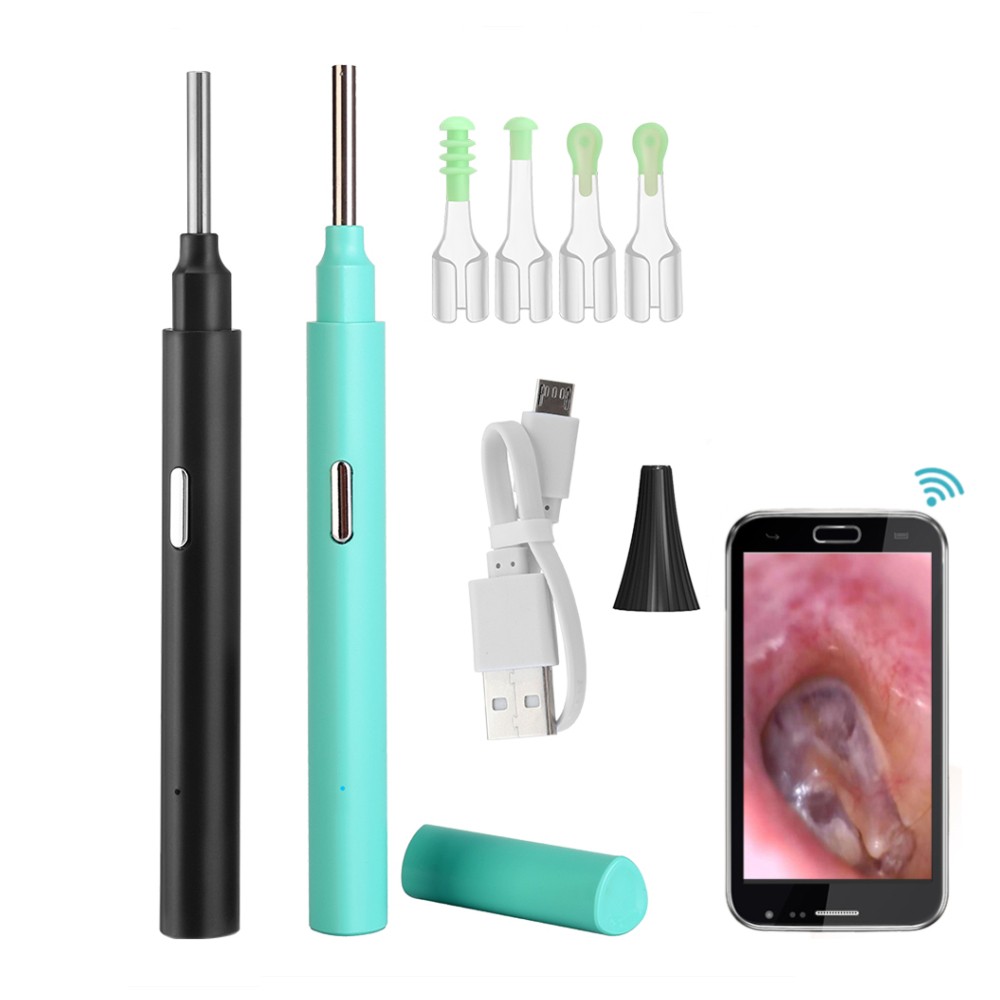 3.9mm Wireless Optical Intraear HD Camera Otoscope For Ear Nose Inspection Oral LED Light WiFi Ear Endoscope Ear Care Borescope