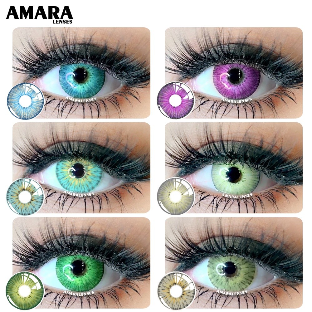 Amara Colored Contact Lenses 1 Pair York Pro Series Beauty Poplints Colored Contact Lenses Cosplay Colored Contact Lenses For Eyes