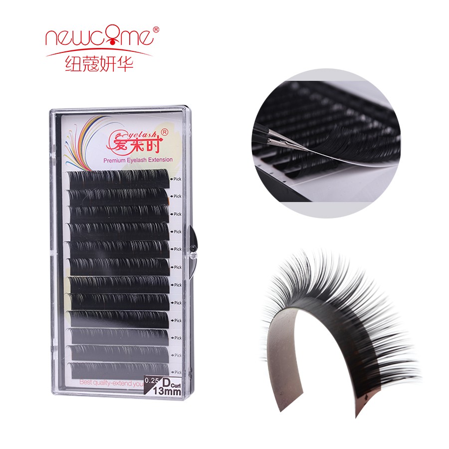 High Quality Single False Eyelashes Single False Eyelashes Natural Thick False Eyelashes 12 Rows/Tray