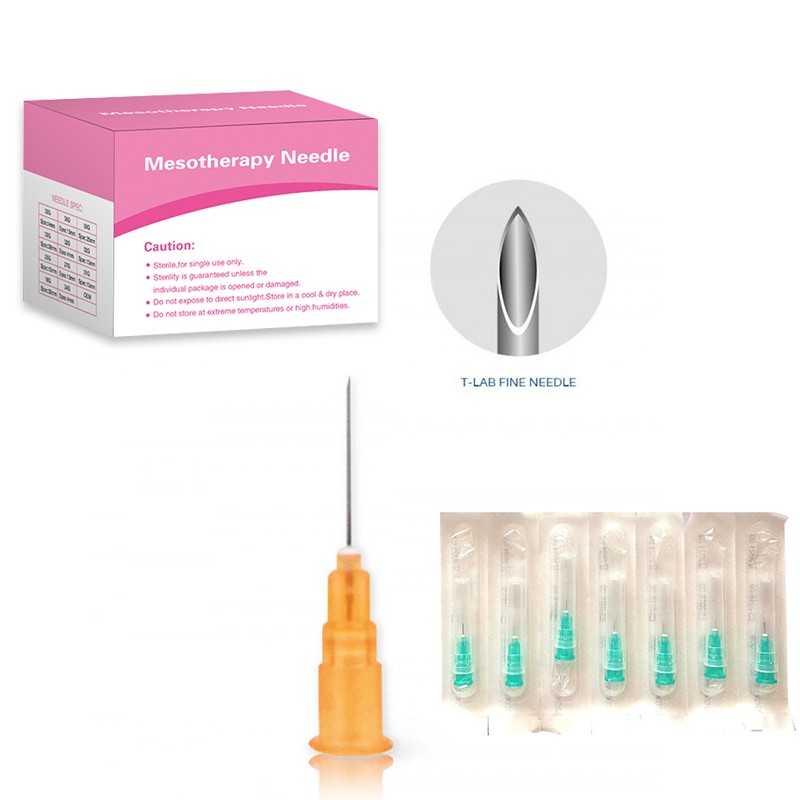 Disposable high quality painless micro needle 34g*4mm 31g*13mm 10pcs/bag hypodermic syringe mesotherapy needle