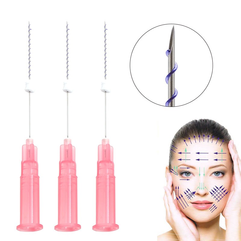 Korea Pdo Pcl Faciales Lifting Anti Aging Skin Firming Helios Tensores Pdo Thread Mono Screw For Lips Face Lift 20pcs Per Pack