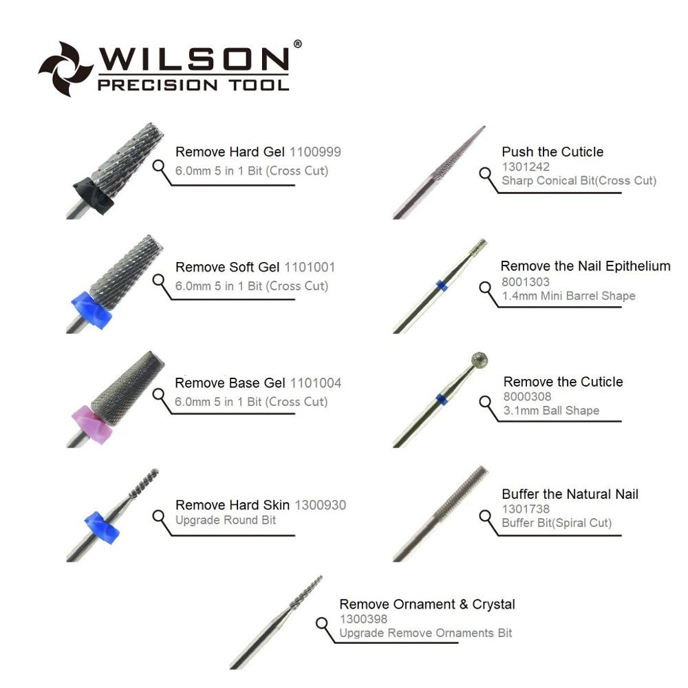 Carbide Nail Drill Bits Kit (9 Pieces) - A000044 - Wilson Carbide Nail Drill Bit