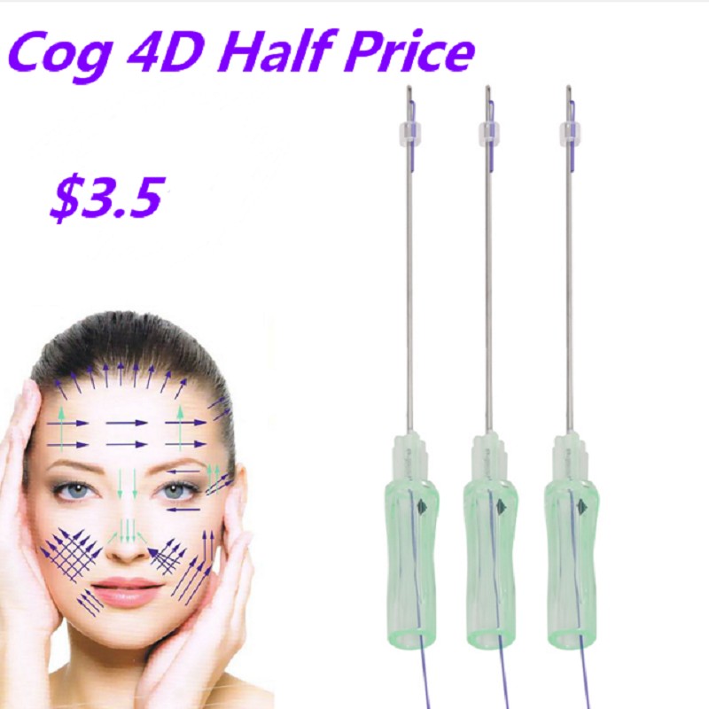 Hot Sale 1bag/5pcs Sharp Cog 4D 21g 60mm Eyebrow Neck Lift Cheek Nose Face Lift Cog 4D PDO Thread Korea