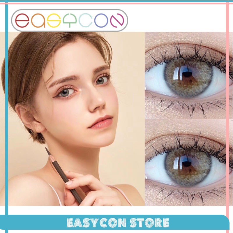 EASYCON Iris Green Cosmetic Colored Contact Lenses For Eyes Makeup Yearly Exclusive 1pc/pair Prescription Degree Myopia