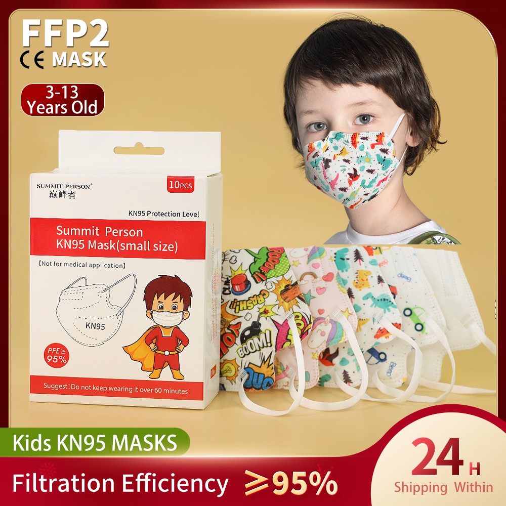 Fit 3-13 Years Face Mask 5 Layers FFP2 Kid Mascarillas KN95 Children Mask CE EN149 Anti-Fog FPP2 Protective Mouth Respirator