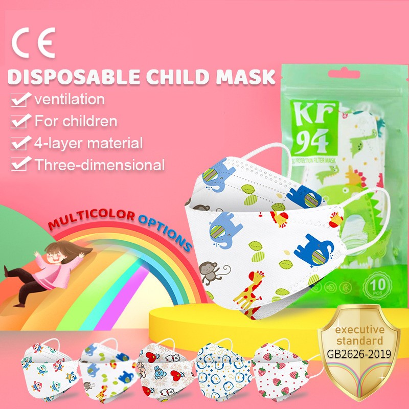 Cartoon Approval FFP2 Masque 4-layer Anti Dust Filter Reusable Protective Mascarillas kf94 Approved Cute Mouth Face Masks Covers