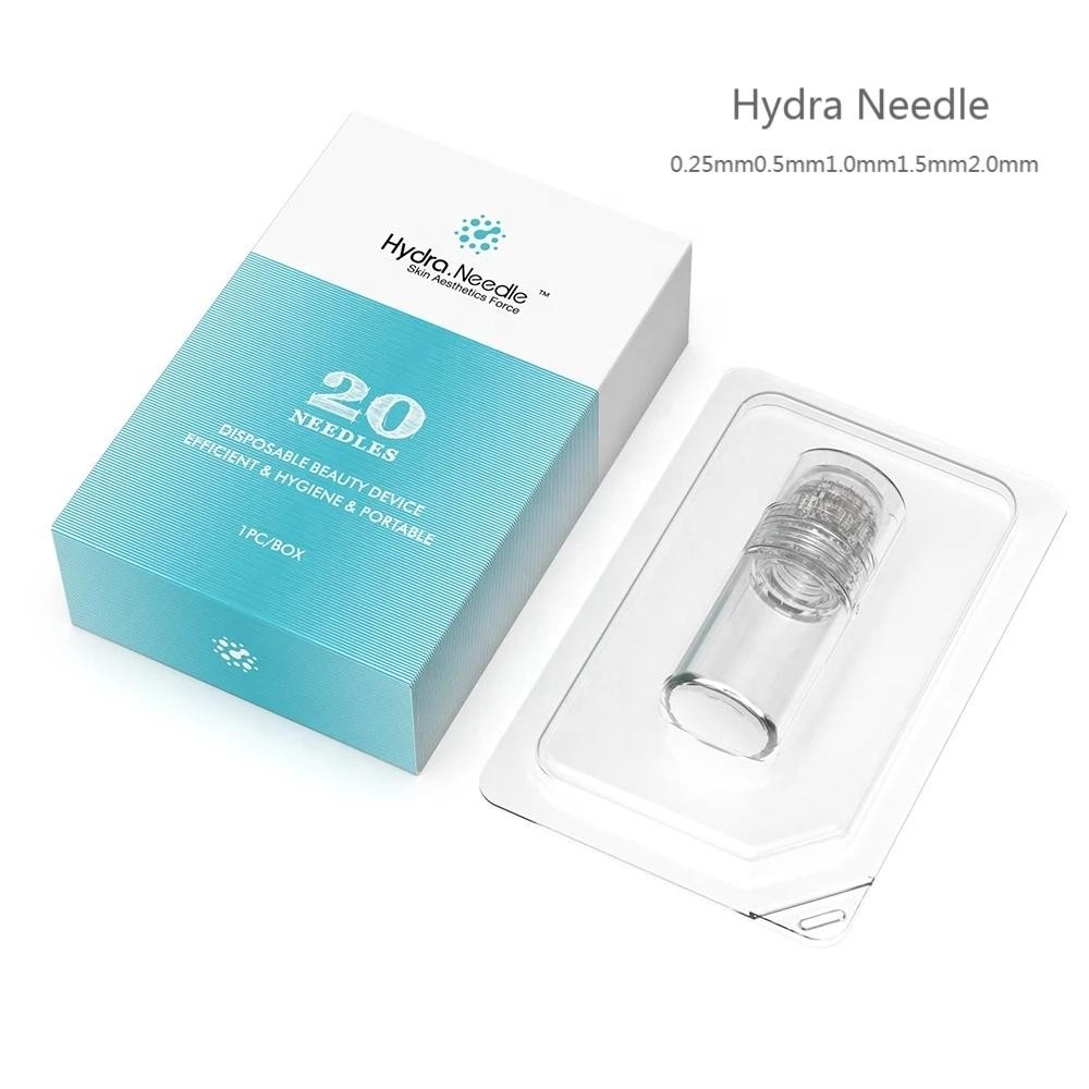 Hydra Needle 20 Pins CE 0.25mm 0.5mm 1.0mm Micro Titanium Derma Roller Needle Stamp Gel Tube Skin Hydra Roller Needle