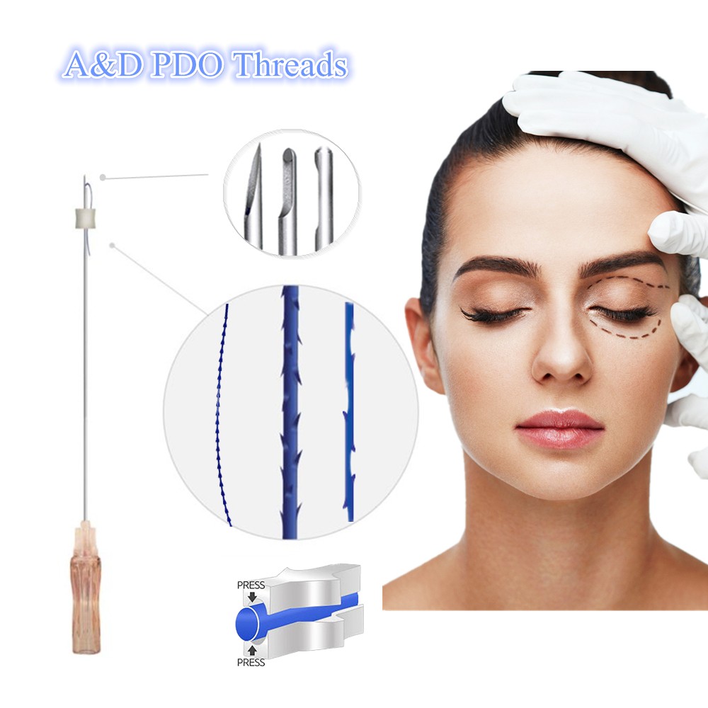2022 Korea Beauty Hilos Pdo Threads Lift Nose Eye Face Skin Lift Multiple Molding Cog 3D 4d 6d Mono Smooth Tornado Screw Thread