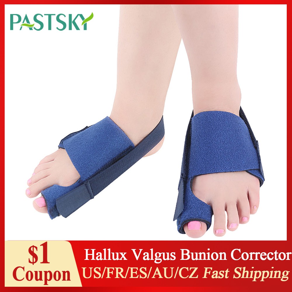 Valgus Bunion Corrector Toe Separator Feet Orthopedic Thumb Adjuster Correction Fixation Strap Thumb Night Daily Straightener