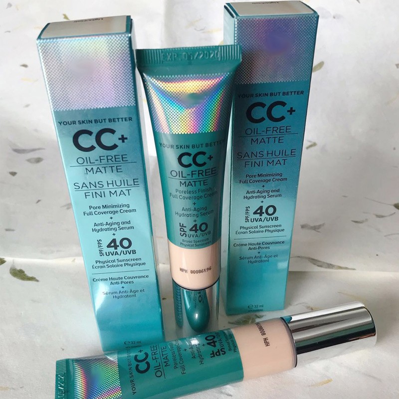 32ml CC Creams Your Skin But Better CC+ Oil Free Matte Sans Huile Fini Mat Pores Reduce Full Coverage Cream