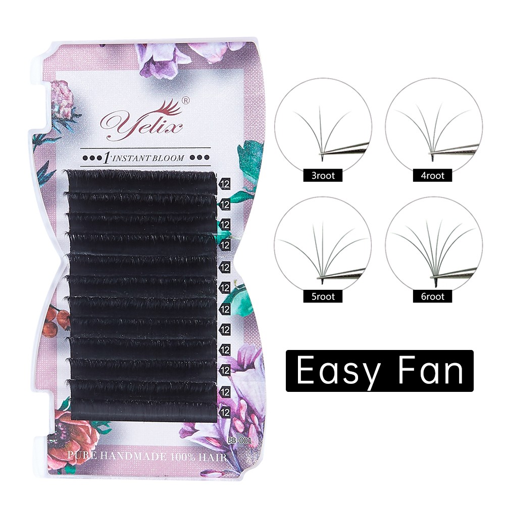 YILEX 0.07 Thickening Easy Fanning Eyelash Extensions Soft Faux Volume Natural Eyelashes Individual Eyelashes Eye Lashes