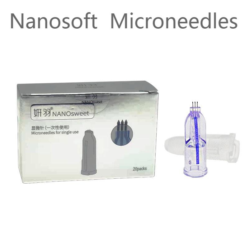 Nano Soft Microneedles 34g 1.5mm 1.2mm Three Needles For Dermal Filler Hyaluronic Injection Eyes And Neck Lines Skin Care Tool