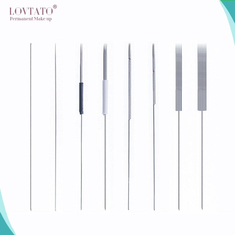 Disposable Tattoo Needles 1R 3RL 3RS 5RL 5RS 3F 5F 7F Agujas Microblading Permanent Makeup Machine Needle 0.35x50mm Maquiagem 3D