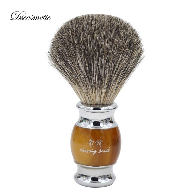 Men's Shaving Brush, New Pure High Quality Hair Resin Handle Wet Shaving Brush for Men