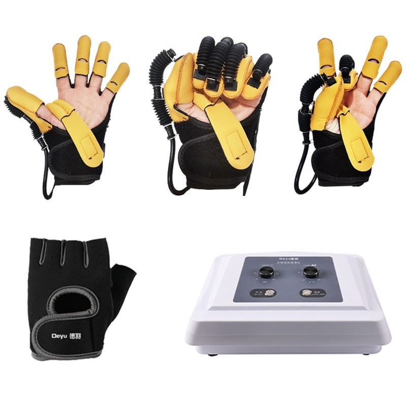 Hand Gloves Function Household Rehabilitation Robotics Leg Stroke Trainer Electro-pneumatic Finger Recovery