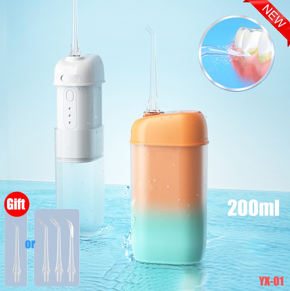 Mini Portable Oral Irrigator for Dental Irrigator Dental Water Flosser Ultrasonic Teeth Cleaner Waterpulse with 3 Waterproof Modes