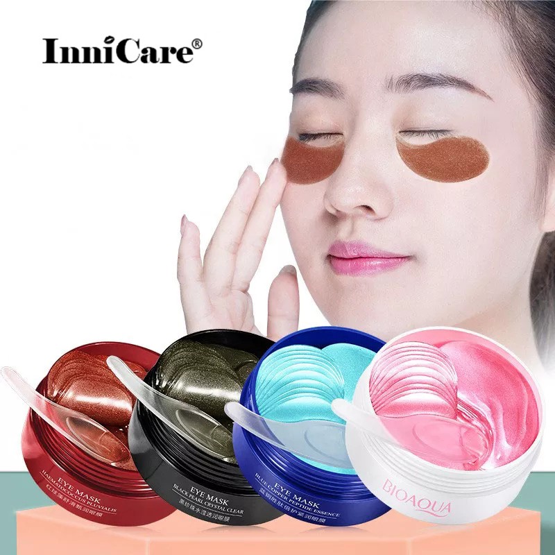 BIOAQUA 60pcs Collagen Eye Mask Eye Patches Beauty Face Care Anti Dark Circle Eye Bags Anti Wrinkle Puffiness Korean Cosmetics