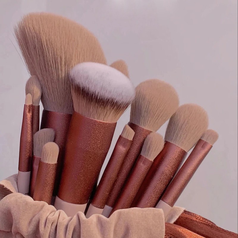 13pcs Soft Fluffy Makeup Brushes Set for Cosmetic Foundation Brush Powder Eyeshadow Kabuki Blending Makeup Brush Beauty Tool