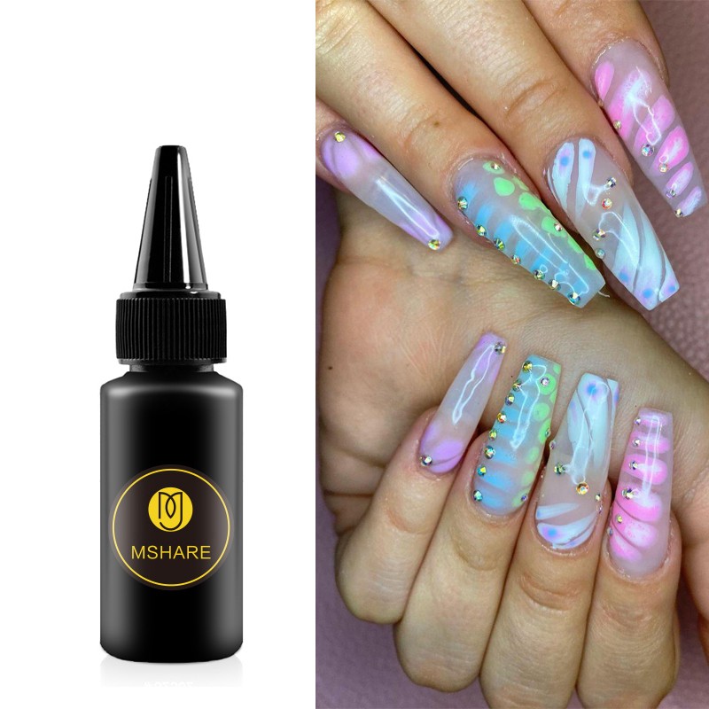 MSHARE Blooming Gel Nail Polish Marble Nail Blossom 30ml/10ml