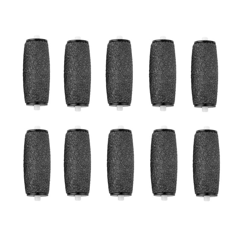 10pcs/lot Black Foot Care Tool Roller Heads Pedicure Heraments Steel Roller Heads For Sholes N006