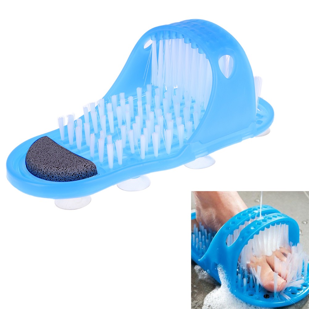 Plastic Bathing Massage Slippers Foot Cleaner Heel Scrub Foot Scrub Care Device