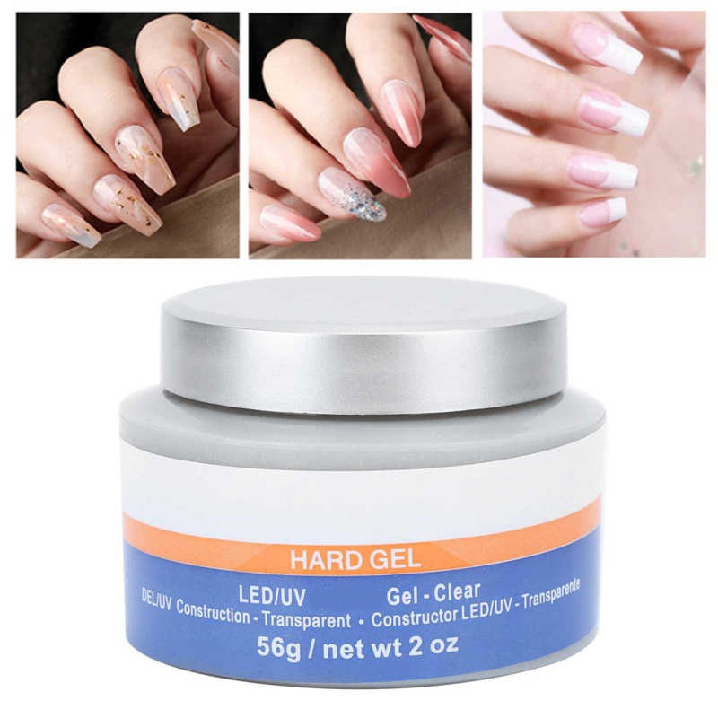 56g UV Extension Gel Glue Professional Multifunctional DIY Nail Art Quick Drying Anti-yellowing Manicure Extension Glue 2.0oz