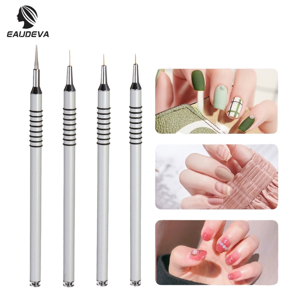 7/9/11/15mm 1pc Nail Art Brush Acrylic Nail Liner Brushes French Nail Lines Stripe Flower Painting Drawing Pen Manicure Tool