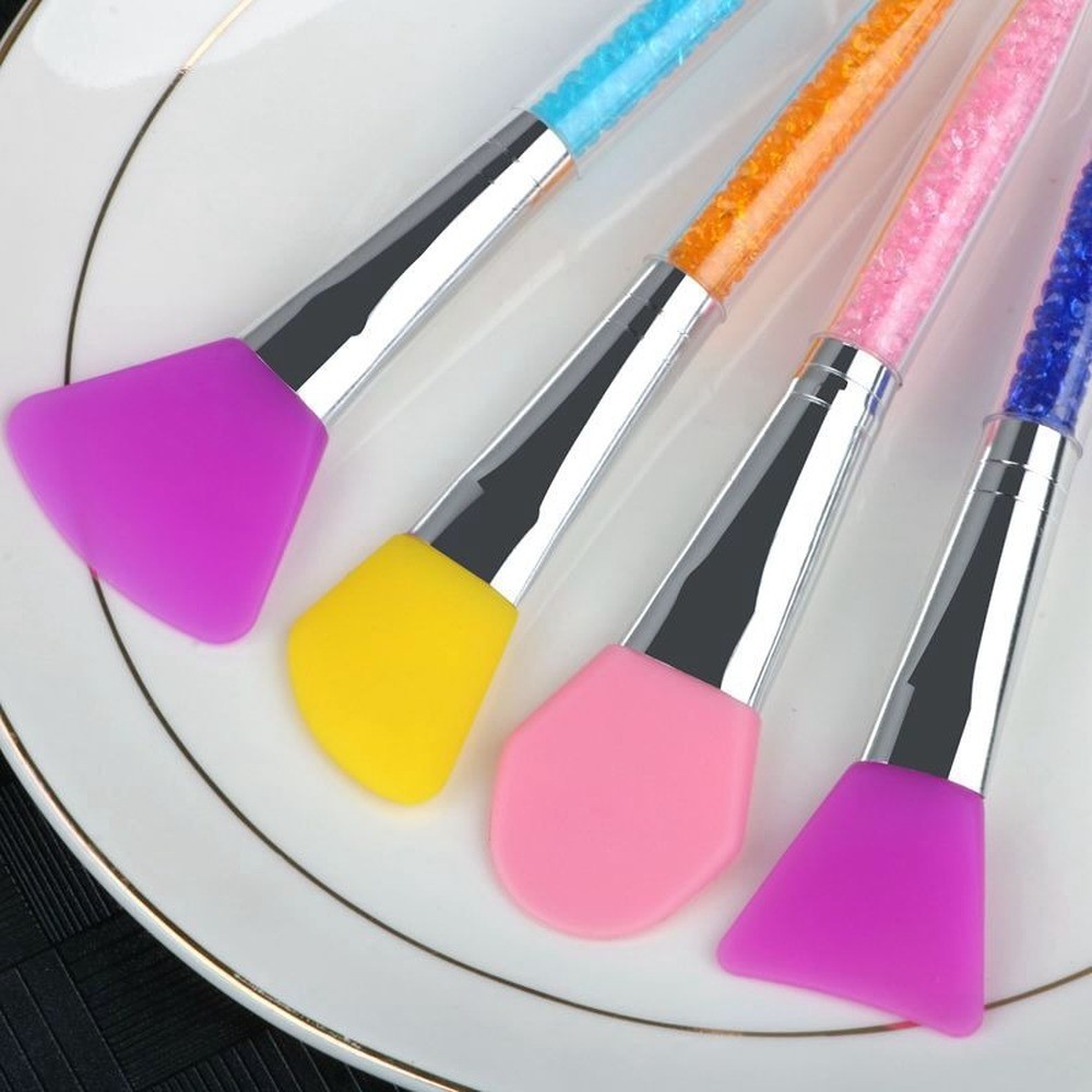 Soft Head Facial Mask Brush Silicone Makeup Brush Silicone Gel Makeup Brush DIY Beauty Tools Professional Makeup Brushes