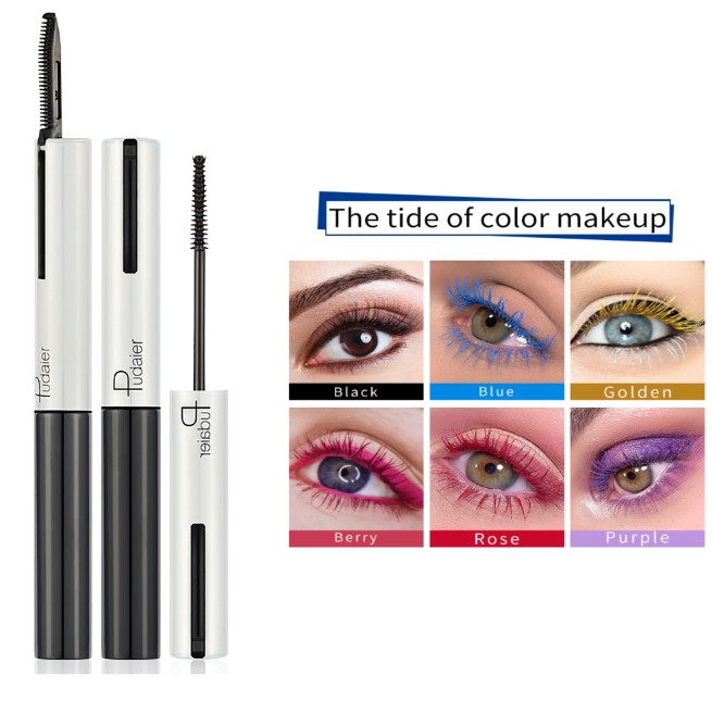 12 Colors Color Eyelash Mascara Thick Curling Long Lasting Extension Make Up White Eyelashes Party Extension Mascara Cosmetics