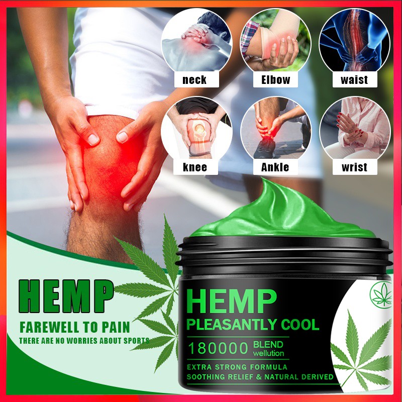 Natural Anti-Inflammation Hemp Cream For Neck Pain Balm Ointment Pain Relief Relieve Muscle Relief Hemp Cream Relief Arthritis