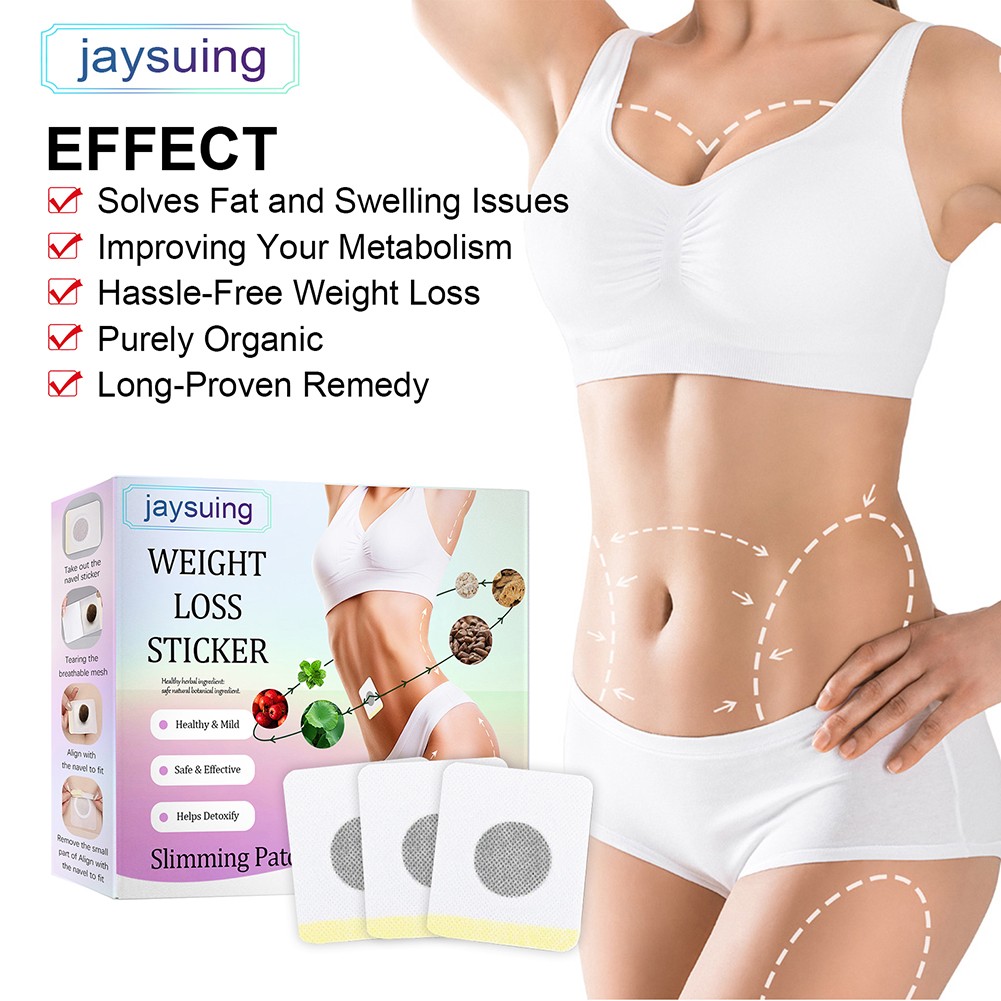 30/10pcs/box Natural Herbal Weight Loss Slim Patch Navel Sticker Slimming Product Fat Burning Weight Loss Abdominal Waist Plaster