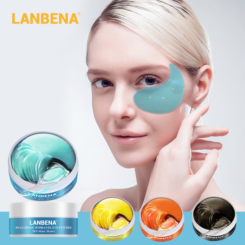 LANBENA Eye Mask Deep Moisturizing Eye Patch Gel Pad Anti Wrinkle Remove Dark Circles Whitening Brightening Eye Care TSLM1