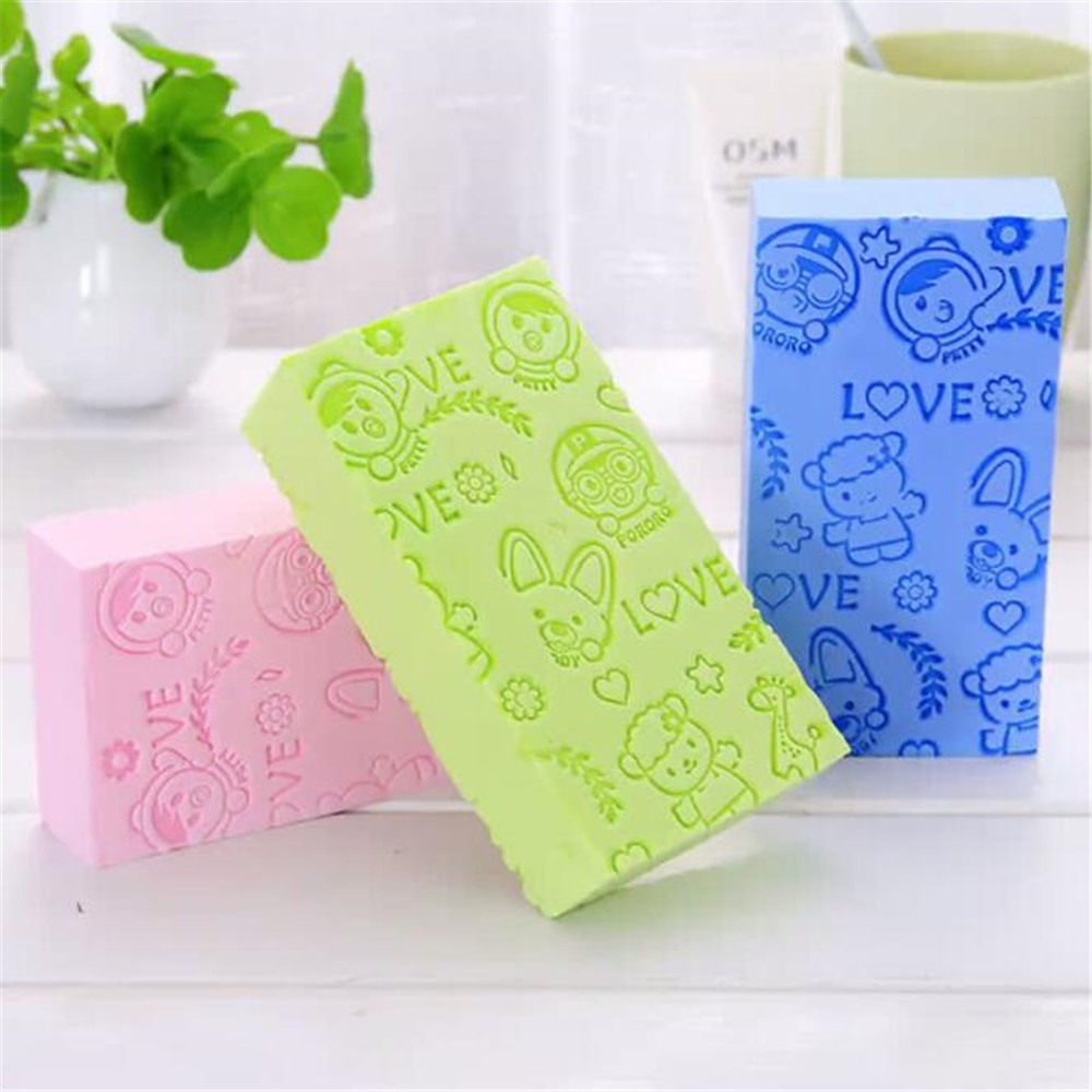 Cartoon Body Scrub Exfoliating Cleaning Sponge Wash Brush Body Cleanser Dead Skin Remover Bath Tool