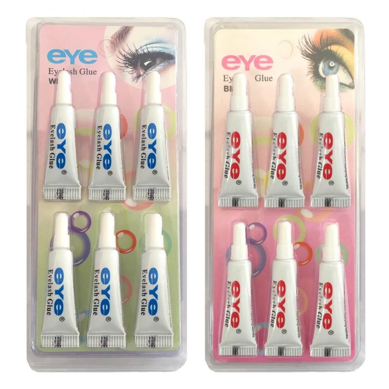 6/1pcs Professional Eyelashes Glue Clear-White/Dark-Black Waterproof False Eyelashes Makeup Adhesive Eye Lash Glue Cosmetic Tools