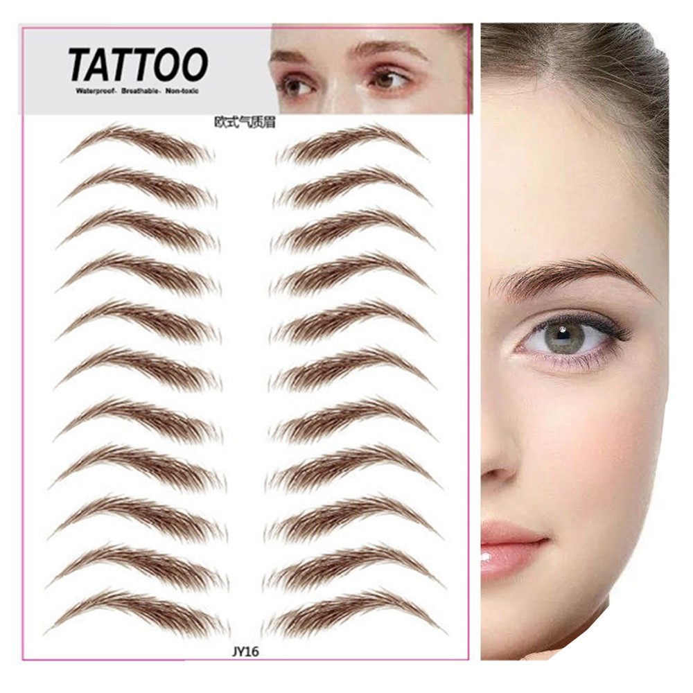 O.TW O.O 3D Simulation Eyebrow Stickers Waterproof Like Eyebrow Hair Makeup Easy to Wear Long Lasting Natural Eyebrows Tattoo Sticker