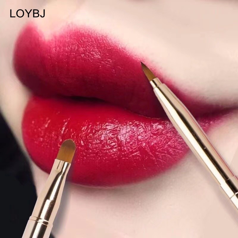 sainbj makeup brush portable lip contour concealer lip concealer makeup brush double end makeup brush for women