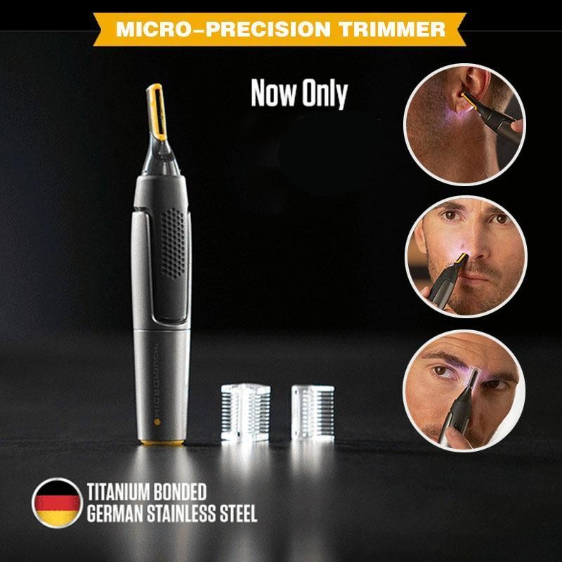 Ultra-thin precision trimmer ear nose hair trimmer clipper professional eyebrow facial for men women hair removal with LED light