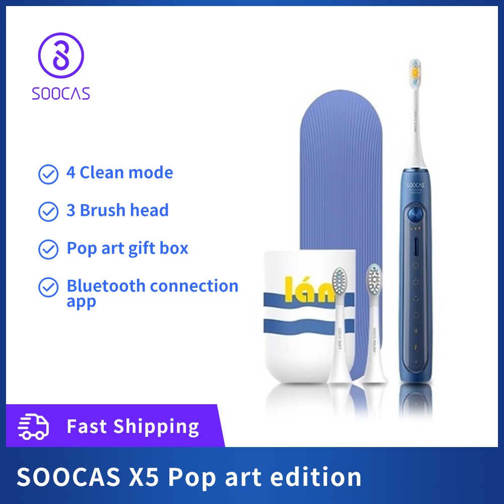 Soocas X5 Electric Toothbrush Rechargeable Waterproof Toothbrush Ultrasonic automatic cleaning Sonic Toothbrush