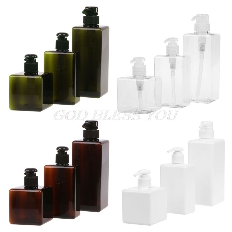 New Lotion Container Large Pump Plastic Shampoo Bottle Refillable Travel Bottle 250ml 280ml 650ml Drop Shipping