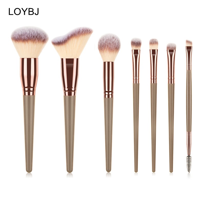 Loebig 5/7 Makeup Brushes Beauty Tool Set Cosmetic Powder Brushes Foundation Blush Contour Eye Shadow Eyebrow Lashes Make Up Brush