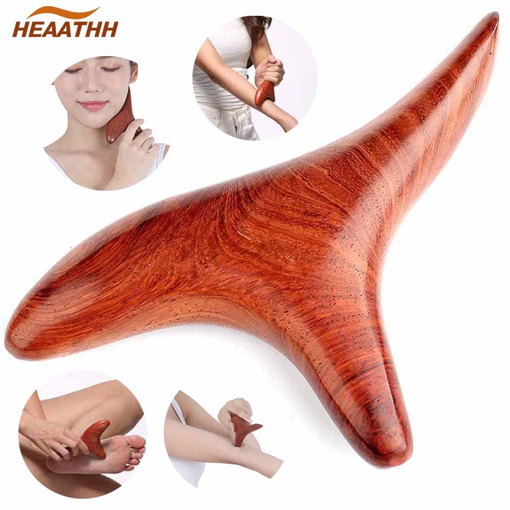 Wood Trigger Point Massage Gua Sha Tools, Professional Lymphatic Drainage Tools, Wood Therapy Back Massager Leg Hand Face