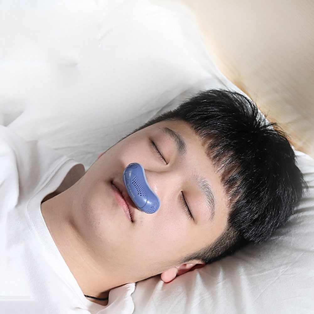 Electric Anti Snoring Device Nose Stopper Breathing Relieve Snoring Aid Anti Snoring for Men Women Better Sleep