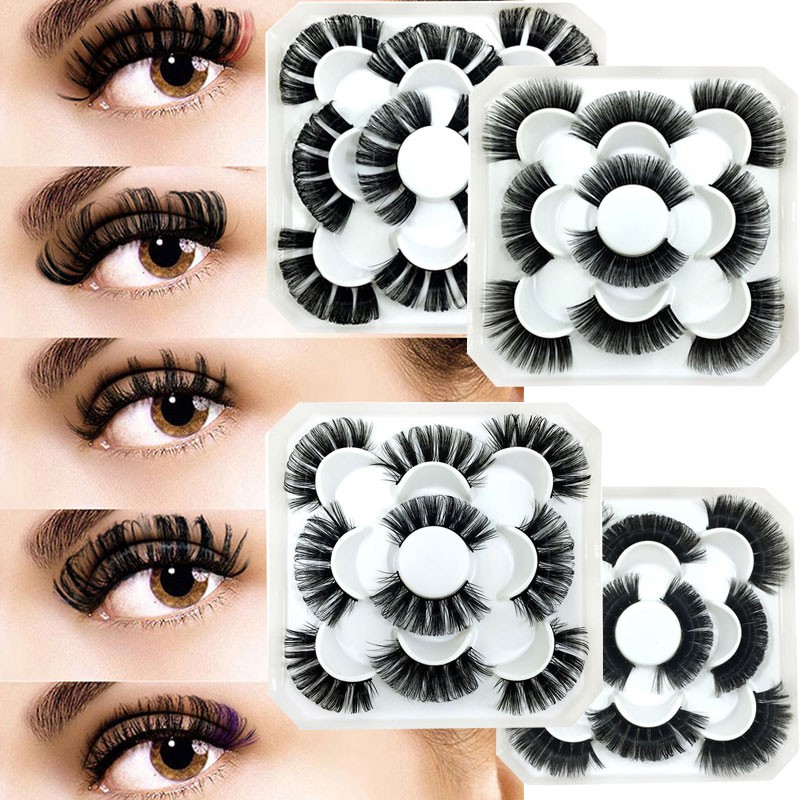 Lashes DD Curl 23-28mm Russian Volume Mink Lashes 3D Mink Eyelashes Lashes Reusable Fluffy False Lashes Russian